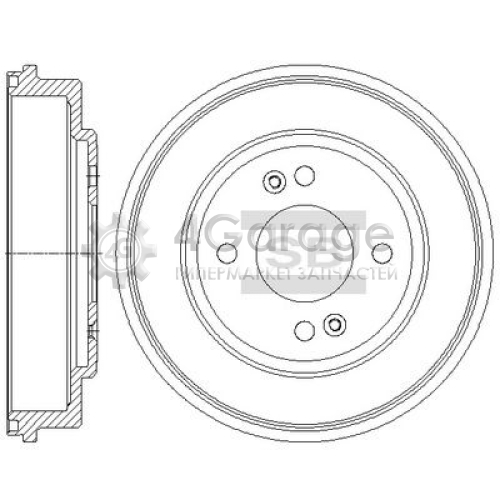 Hi-Q (SANGSIN) SD1079 Тормозной барабан