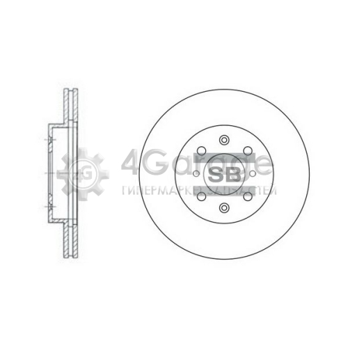 Hi-Q (SANGSIN) SD4105 Тормозной диск