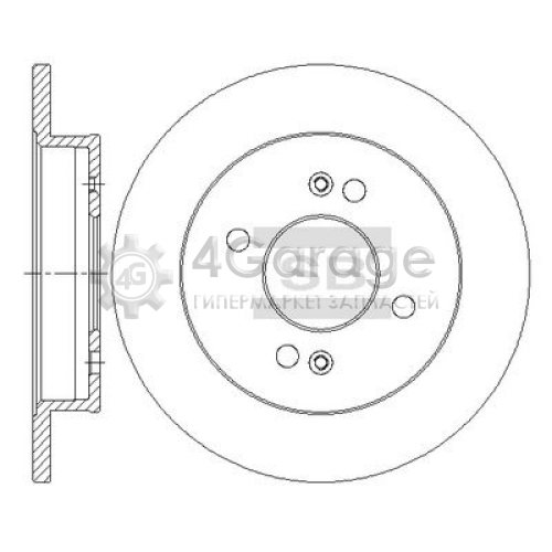 Hi-Q (SANGSIN) SD2045 Тормозной диск