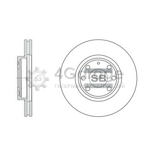 Hi-Q (SANGSIN) SD3012 Тормозной диск в Красноярске