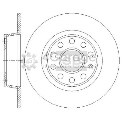 Hi-Q (SANGSIN) SD5411 Тормозной диск