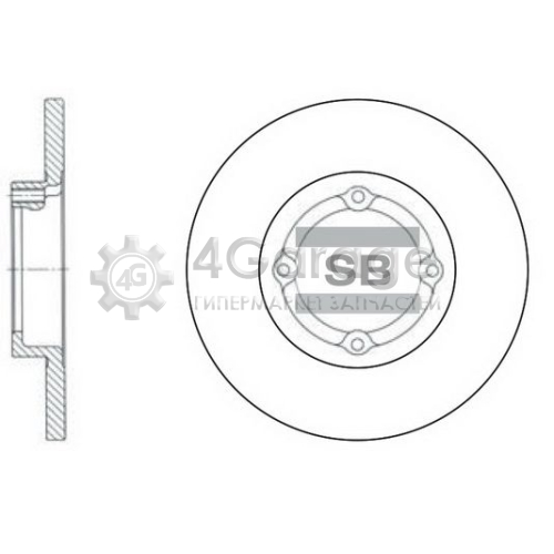 Hi-Q (SANGSIN) SD3010 Тормозной диск