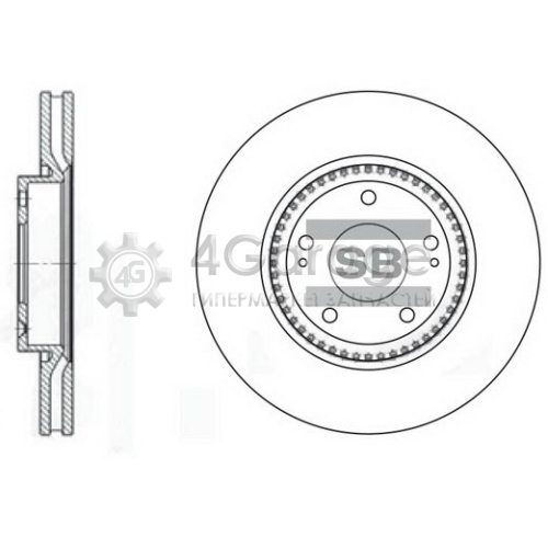 Hi-Q (SANGSIN) SD1005 Тормозной диск