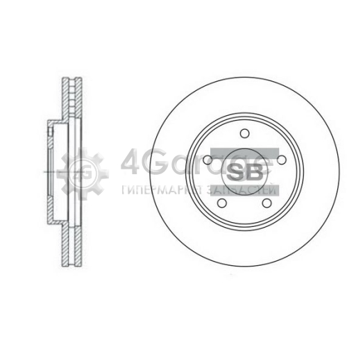 Hi-Q (SANGSIN) SD4202 Тормозной диск