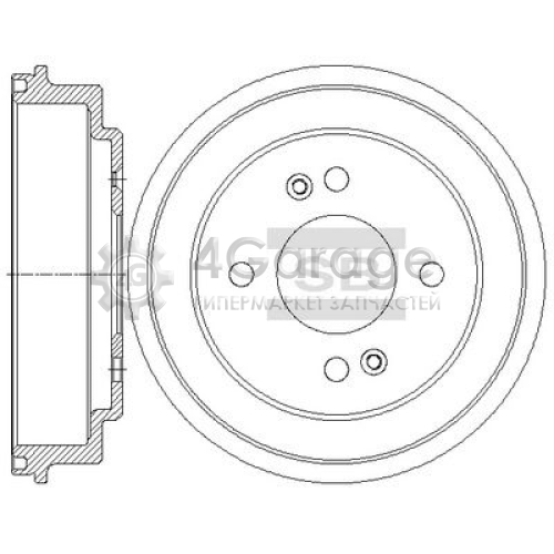 Hi-Q (SANGSIN) SD2048 Тормозной барабан