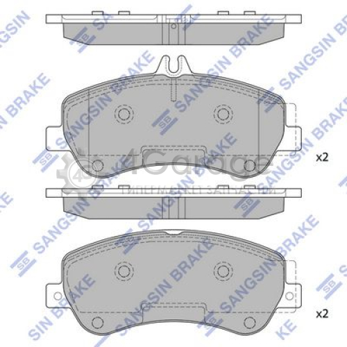 Hi-Q (SANGSIN) SP2330 Комплект тормозных колодок передние