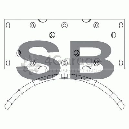 Hi-Q (SANGSIN) SL232 Комплект тормозных башмаков барабанные тормоза