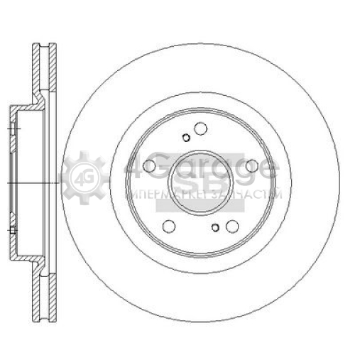 Hi-Q (SANGSIN) SD4801 Тормозной диск