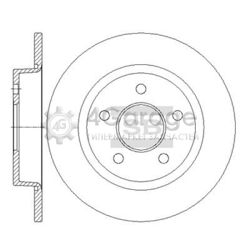 Hi-Q (SANGSIN) SD5307 Тормозной диск