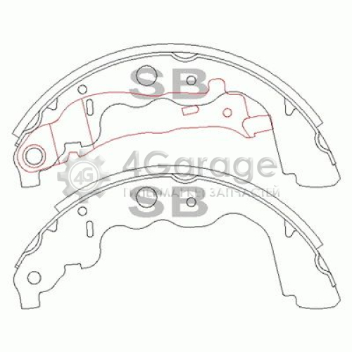 Hi-Q (SANGSIN) SA191 Комплект тормозных колодок