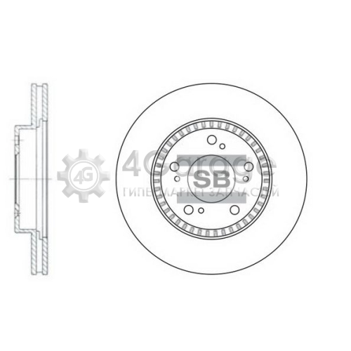 Hi-Q (SANGSIN) SD4101 Тормозной диск