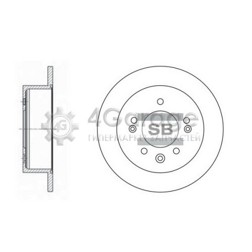 Hi-Q (SANGSIN) SD1020 Тормозной диск