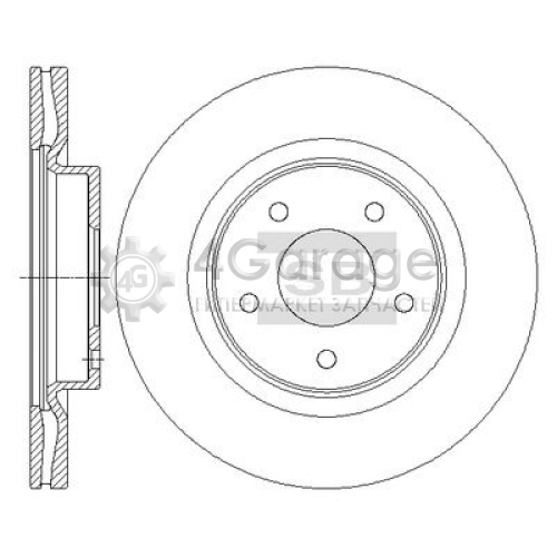 Hi-Q (SANGSIN) SD4223 Тормозной диск