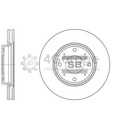 Hi-Q (SANGSIN) SD2029 Тормозной диск