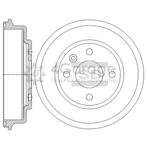 Hi-Q (SANGSIN) SD3048 Тормозной барабан