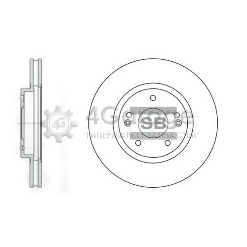 Hi-Q (SANGSIN) SD1060 Тормозной диск