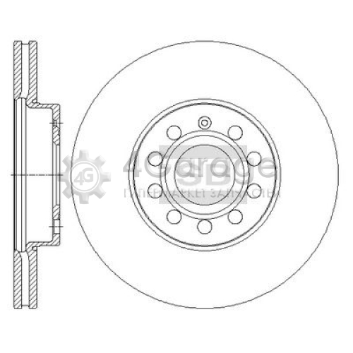 Hi-Q (SANGSIN) SD5405 Тормозной диск