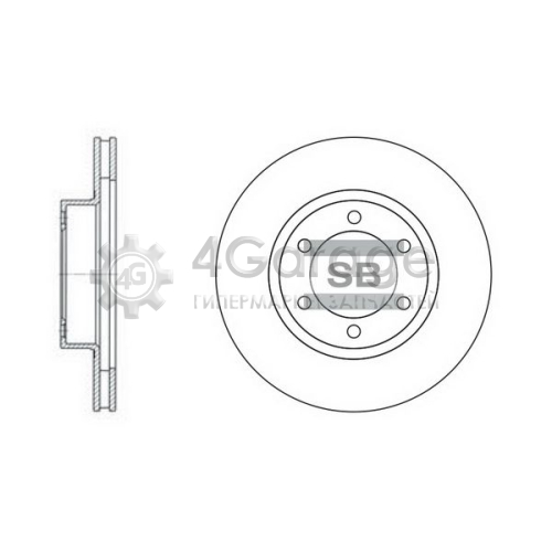 Hi-Q (SANGSIN) SD4004 Тормозной диск