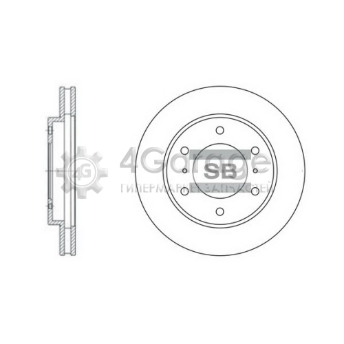 Hi-Q (SANGSIN) SD4306 Тормозной диск