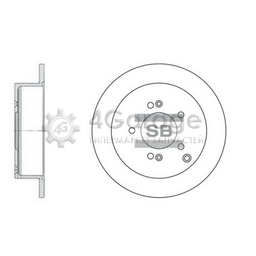 Hi-Q (SANGSIN) SD1052 Тормозной диск