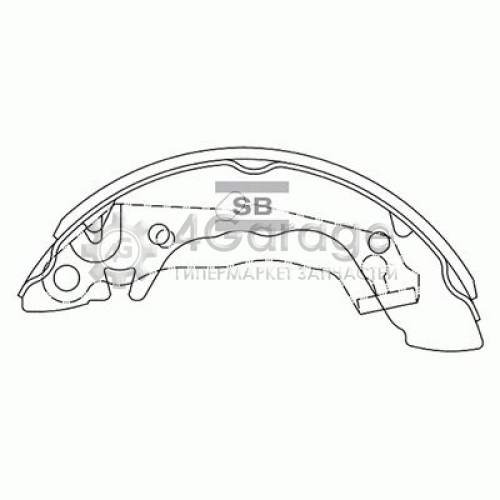 Hi-Q (SANGSIN) SA046 Комплект тормозных колодок