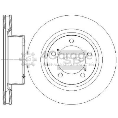 Hi-Q (SANGSIN) SD4062 Тормозной диск
