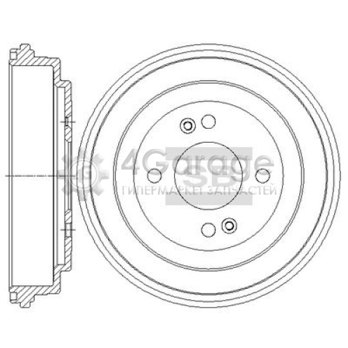 Hi-Q (SANGSIN) SD1094 Тормозной барабан