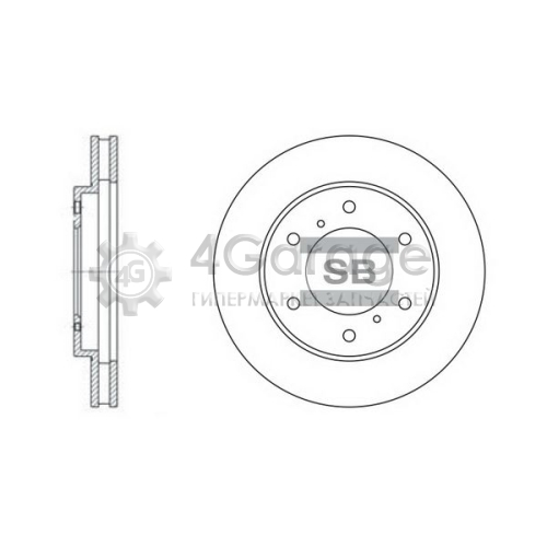 Hi-Q (SANGSIN) SD4311 Тормозной диск