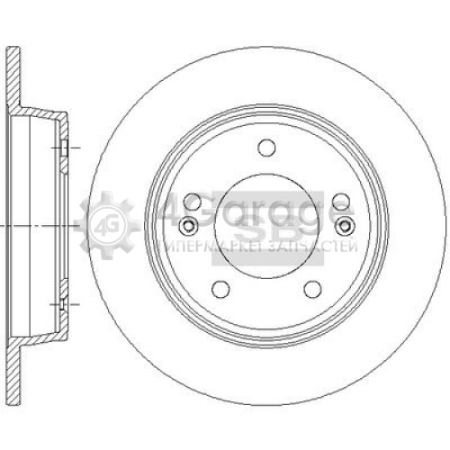 Hi-Q (SANGSIN) SD1085 Тормозной диск