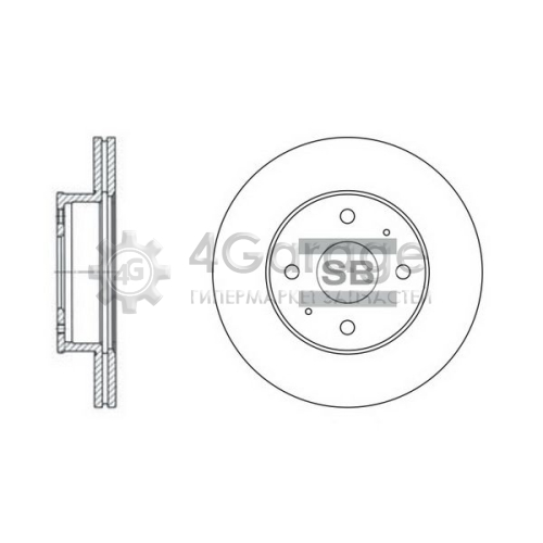 Hi-Q (SANGSIN) SD1004 Тормозной диск