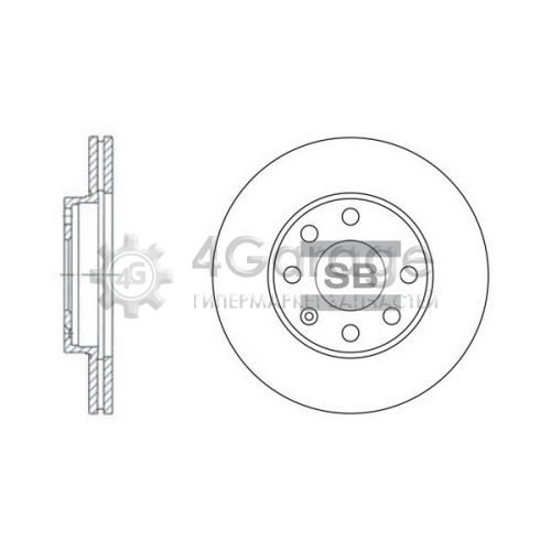 Hi-Q (SANGSIN) SD3004 Тормозной диск