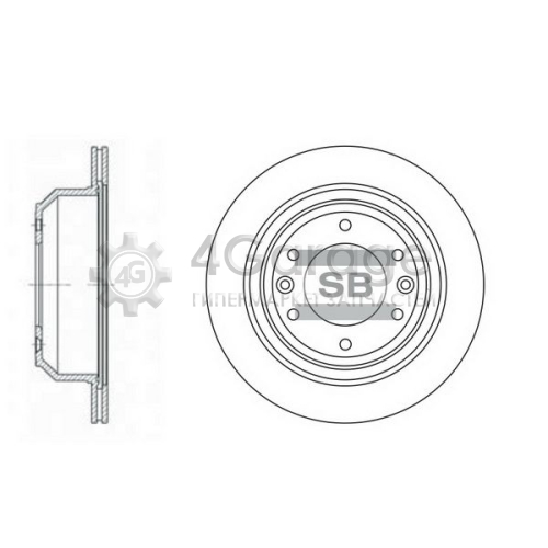 Hi-Q (SANGSIN) SD1032 Тормозной диск