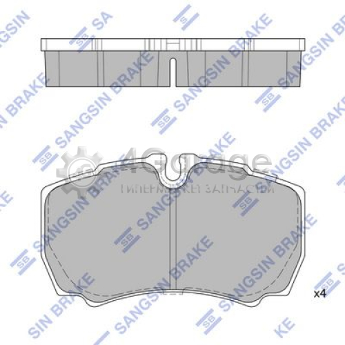 Hi-Q (SANGSIN) SP1843 Комплект тормозных колодок задние