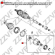 ZZVF ZV1515A Шарнирный комплект приводной вал