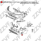 ZZVF ZV6400739 Рама противотуманная фара в Красноярске