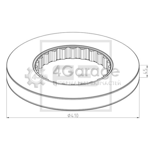 PE Automotive 14620910A Тормозной диск