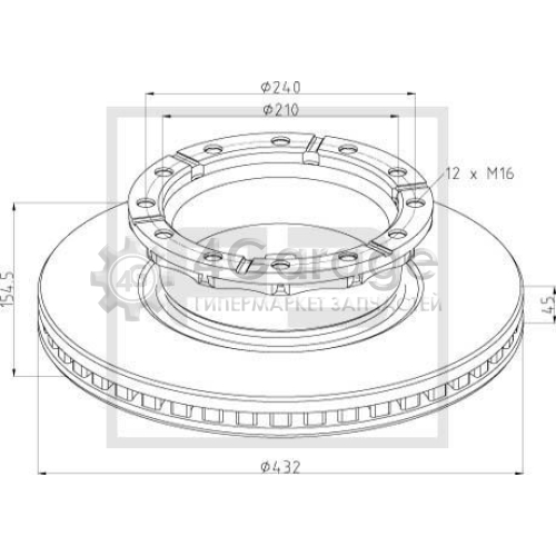 PE Automotive 02667310A Тормозной диск