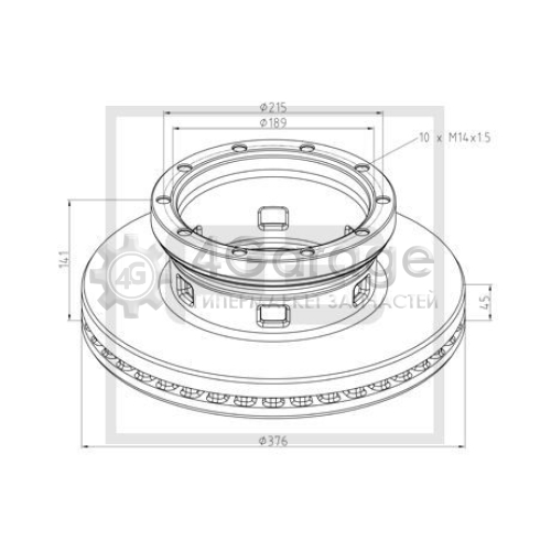 PE Automotive 06680010A Тормозной диск