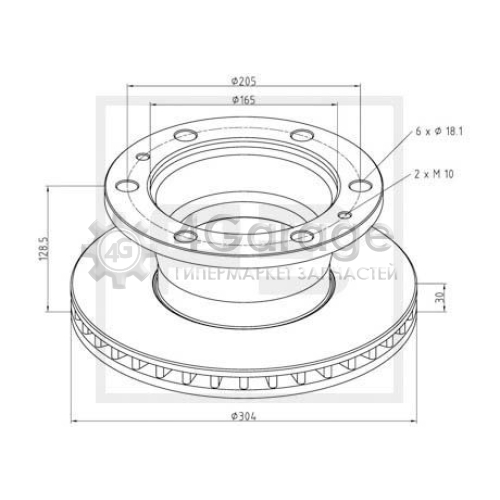 PE Automotive 02665110A Тормозной диск