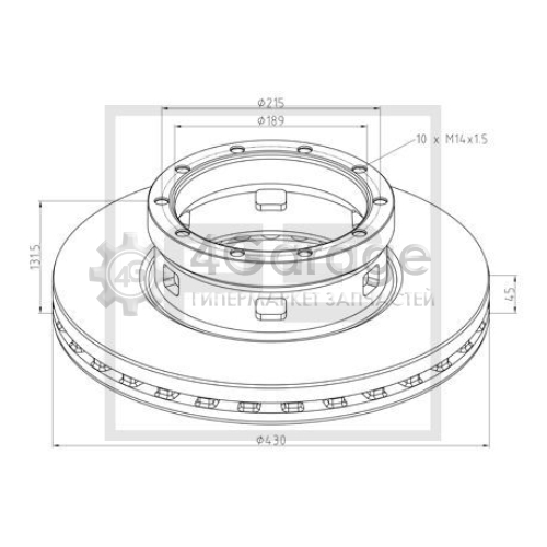 PE Automotive 06680310A Тормозной диск