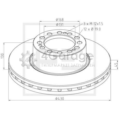 PE Automotive 06625200A Тормозной диск