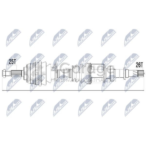 NTY NPWRE032 Приводной вал