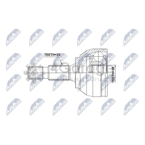 NTY NPZPE028 Шарнирный комплект приводной вал