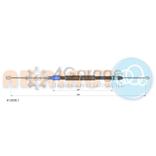 ADRIAUTO 4102361 Тросик cтояночный тормоз