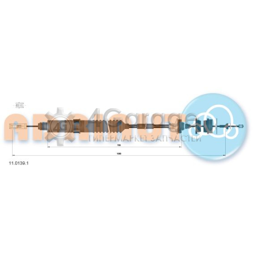 ADRIAUTO 1101391 Трос управление сцеплением