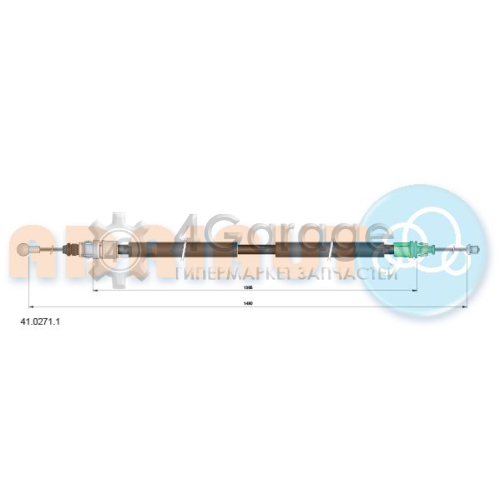 ADRIAUTO 4102711 Тросик cтояночный тормоз