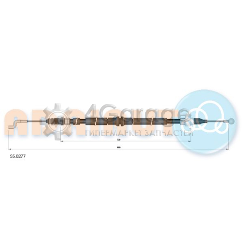 ADRIAUTO 550277 Тросик cтояночный тормоз