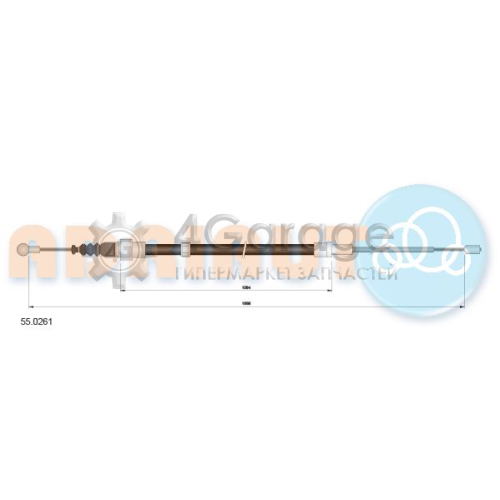 ADRIAUTO 550261 Тросик cтояночный тормоз