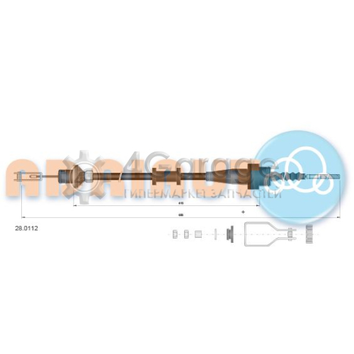 ADRIAUTO 280112 Трос управление сцеплением
