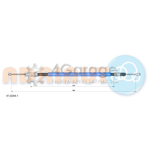 ADRIAUTO 4102441 Тросик cтояночный тормоз